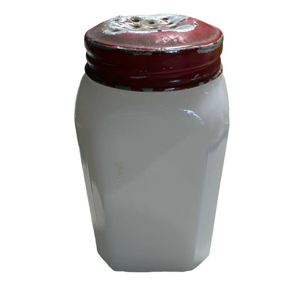 McKee Tipp City Milk Glass Flower Pot Pepper Shaker - Picture 3 of 4